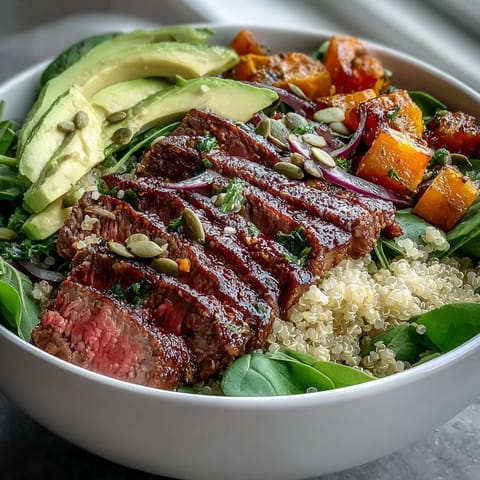 Butternut Squash Steak Bowls