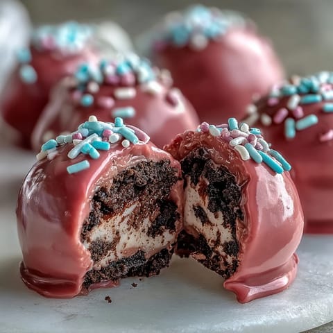 Oreo Truffle Balls Pink Candy