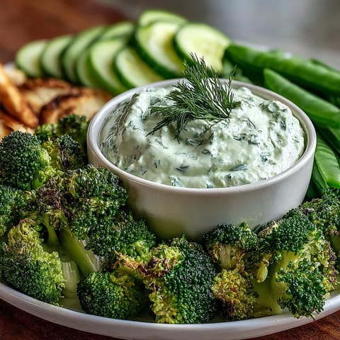 Green Snacks Board with Cucumber, Snap Peas, and Avocado Ranch Dip—fresh, colorful vegetables paired with a creamy avocado ranch dip, perfect for healthy snacking or entertaining.