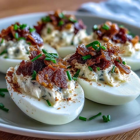Bacon Ranch Deviled Eggs