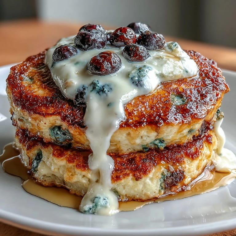 Fluffy Protein Power Pancakes served with fresh berries for a healthy breakfast.